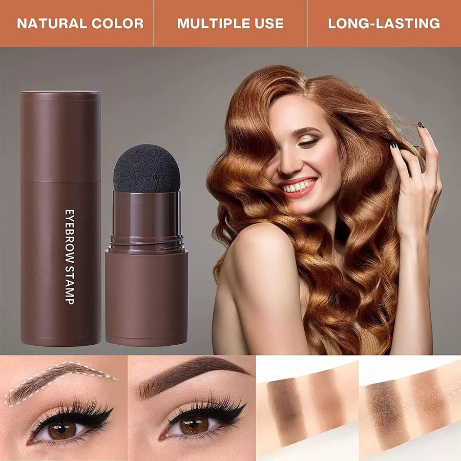 Dual-Use Eyebrow Stamp and Hairline Shading Powder ? Instant Fill & Define