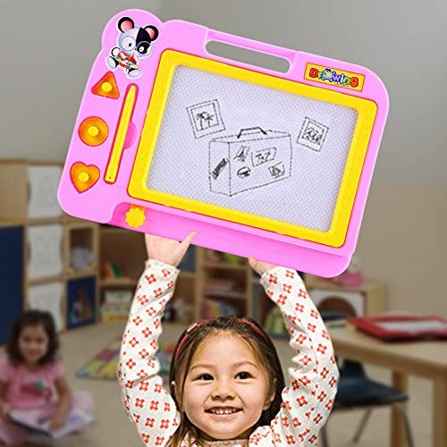 Magnetic Learning Drawing Board for Kids ? Erasable Doodle Pad with Pen, Educational Writing & Sketching Toy