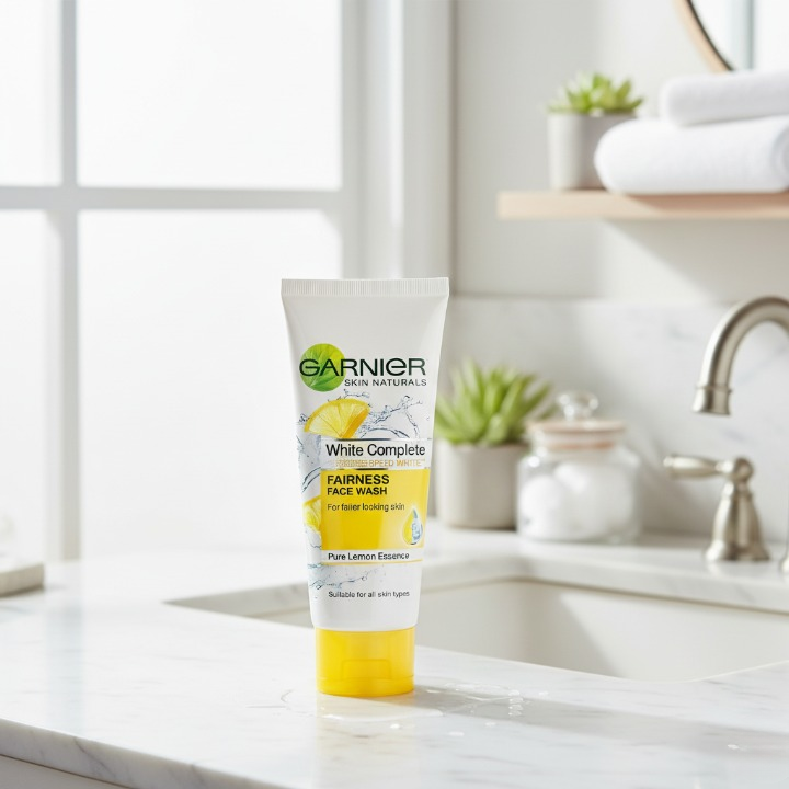 Garnier Pure Lemon Essence Face Wash ? 100g Brightening Daily Cleanser for Fresh, Oil-Free & Radiant Skin | Gentle Liquid Formula