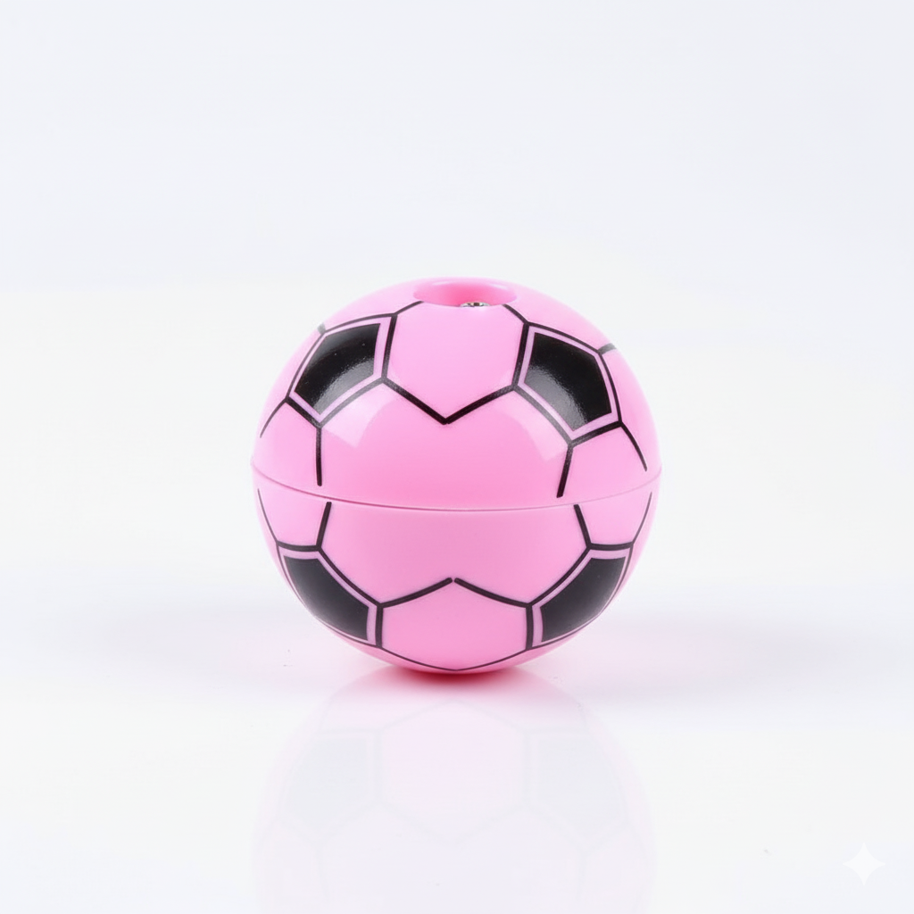 Football Shape Pencil Sharpener Set ? Pack of 12 | Fun & Durable Stationery for Kids, Students, and Office Use | Compact & Easy to Use Sharpeners (Random Color)