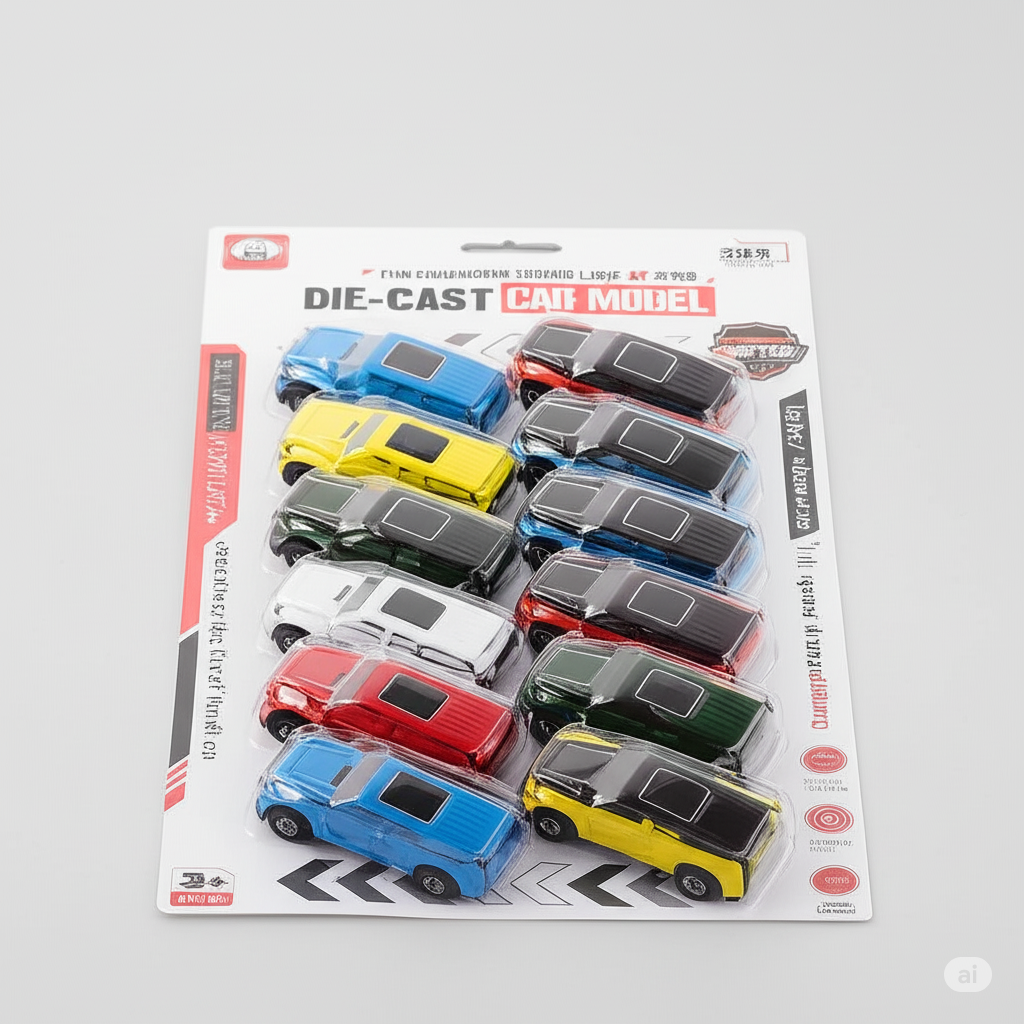 Die-Cast Metal Toy Cars Set ? Pack of 12 Assorted SUV Models in Vibrant Colors for Kids? Play, Collecting, Racing, and Gifting