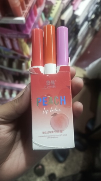 3 In 1 Shijing Peach Lip Balm ? 3-in-1 Moisturizing, Hydrating, Protective & Nourishing Lip Care with Vitamin E ? Natural Peach Flavor, Organic, Vegan & Cruelty-Free