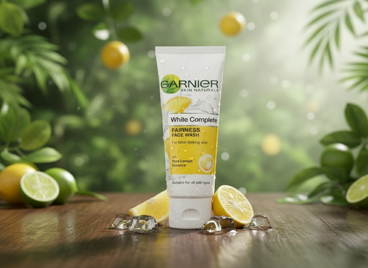 Garnier Pure Lemon Essence Face Wash ? 100g Brightening Daily Cleanser for Fresh, Oil-Free & Radiant Skin | Gentle Liquid Formula