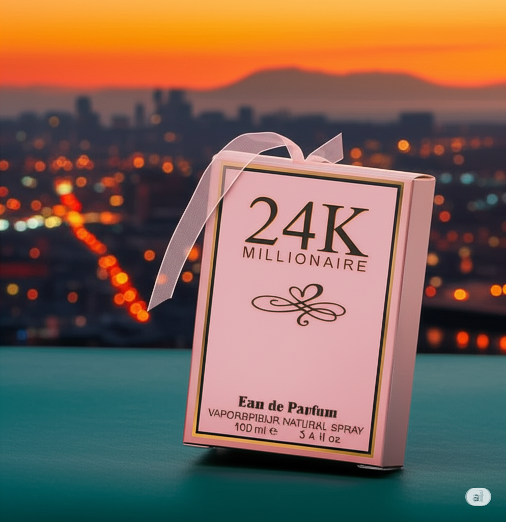24K Millionaire Perfume for Women ? Premium Long Lasting Eau de Parfum, Luxury Fragrance with Rich Floral & Fruity Notes, Elegant Scent That Lasts Up to 5 Hours (100ML)