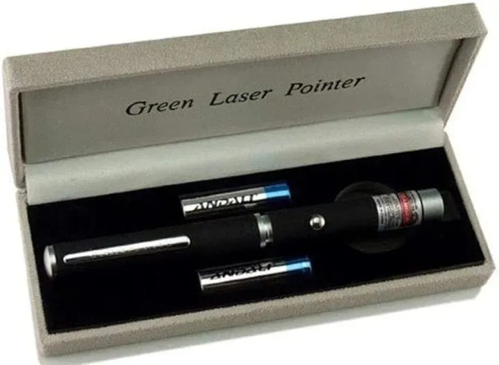 Green Multipurpose Laser Pointer Pen with Adjustable Antenna Cap for Pattern Projection and Presentations ? Green Beam Light