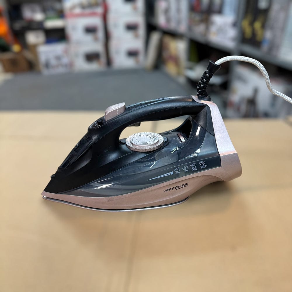 Hannover Steam Iron ? 2200W German Lot | Ceramic Soleplate, Vertical & Burst Steam, Self-Cleaning, Adjustable Temperature Control