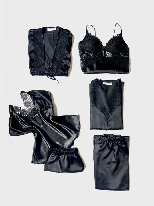 6 Pcs Women's Nighty Set ? Comfortable Sleepwear & Lounge wear Collection