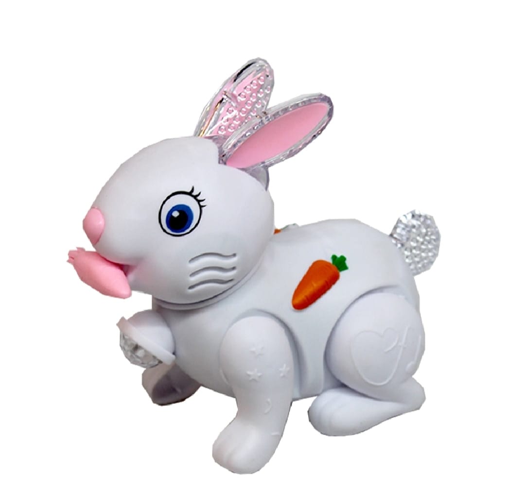 Electric Rabbit Toy for Kids ? Light & Sound, Educational & Musical Play