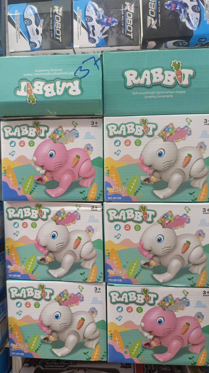 Electric Rabbit Toy for Kids ? Light & Sound, Educational & Musical Play