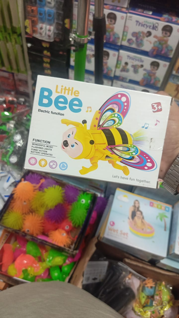 Battery Operated Light Sound Musical Crawling Bee Toy for Toddler Kids Boys Girls