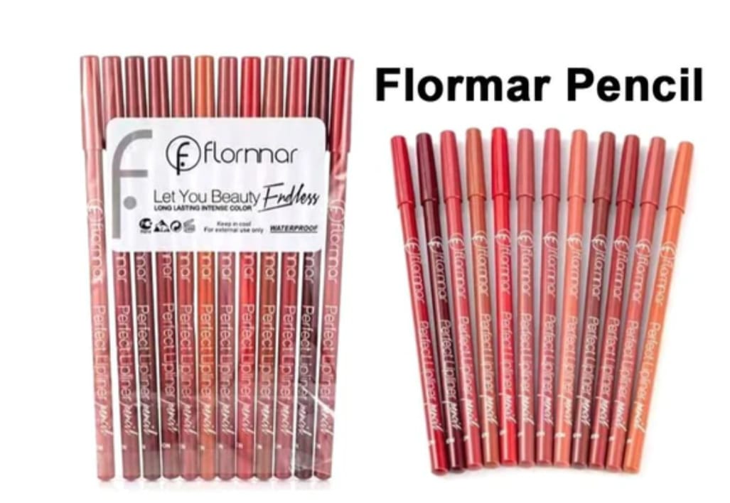 Flormar Perfect Lipliner ? Long-Lasting & Intense Color | Smooth Application | Pack of 12 Shades