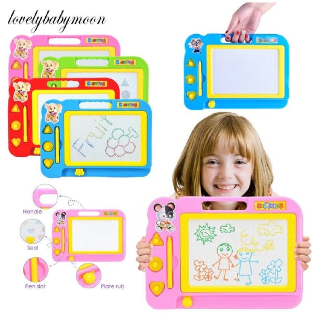 Magnetic Learning Drawing Board for Kids ? Erasable Doodle Pad with Pen, Educational Writing & Sketching Toy