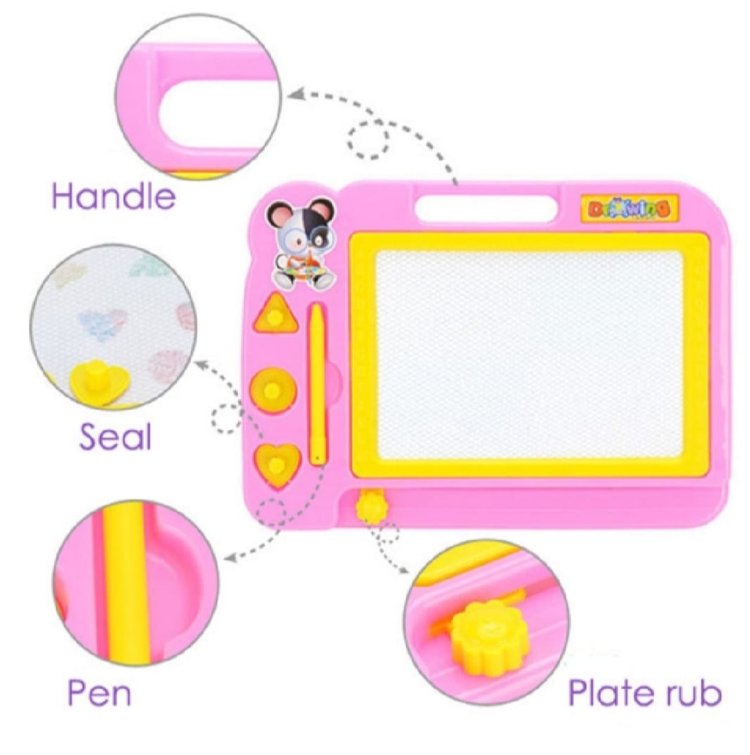 Magnetic Learning Drawing Board for Kids ? Erasable Doodle Pad with Pen, Educational Writing & Sketching Toy