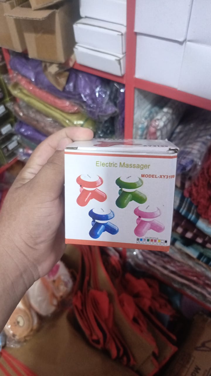 Mini Electric Body Massager for Neck Back Shoulder | USB Powered Vibration Massager Machine for Pain Relief & Muscle Relaxation | Portable Handheld Therapy Tool for Men Women | Lightweight Travel-Friendly Massage Device (Random Color)