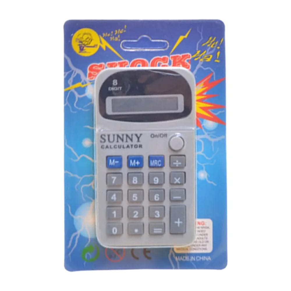 Electric Shocking Fake Calculator ? Funny Prank Toy Gadget for Adults & Teens, Ideal for Holidays, Halloween, Birthdays, and Party Tricks