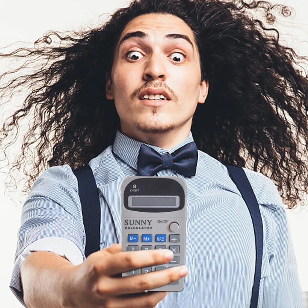 Electric Shocking Fake Calculator ? Funny Prank Toy Gadget for Adults & Teens, Ideal for Holidays, Halloween, Birthdays, and Party Tricks