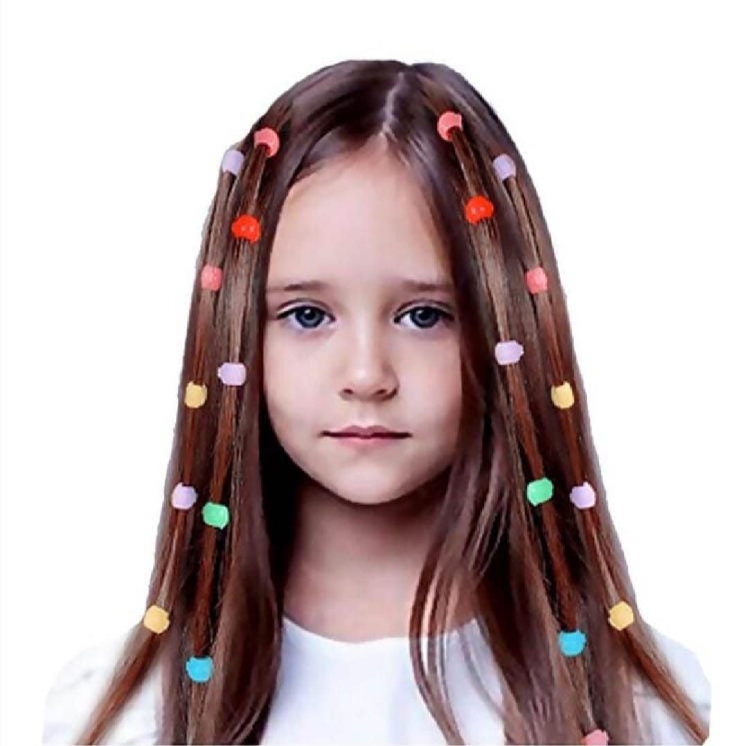 30 PCS Baby Girls Hairpins ? Cute Candy Color Mini Hair Clips & Hair Braids Beads Set (Random Color)