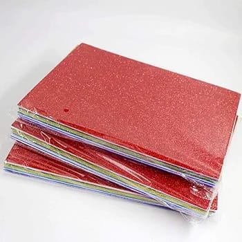 10PCS Glitter Foam Sheets ? Premium A4 EVA Craft Adhesive Glitter Paper for DIY, Scrapbooking & School Projects