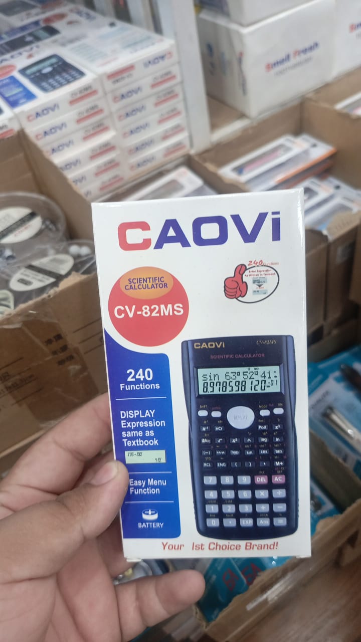 Caovi Scientific Calculator ? Two Line Display, Variables List, Prime Factorization & Random Integers