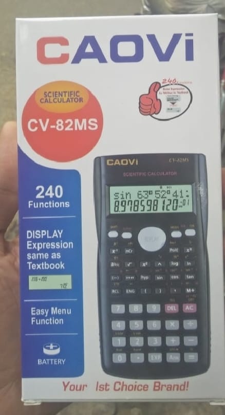 Caovi Scientific Calculator ? Two Line Display, Variables List, Prime Factorization & Random Integers