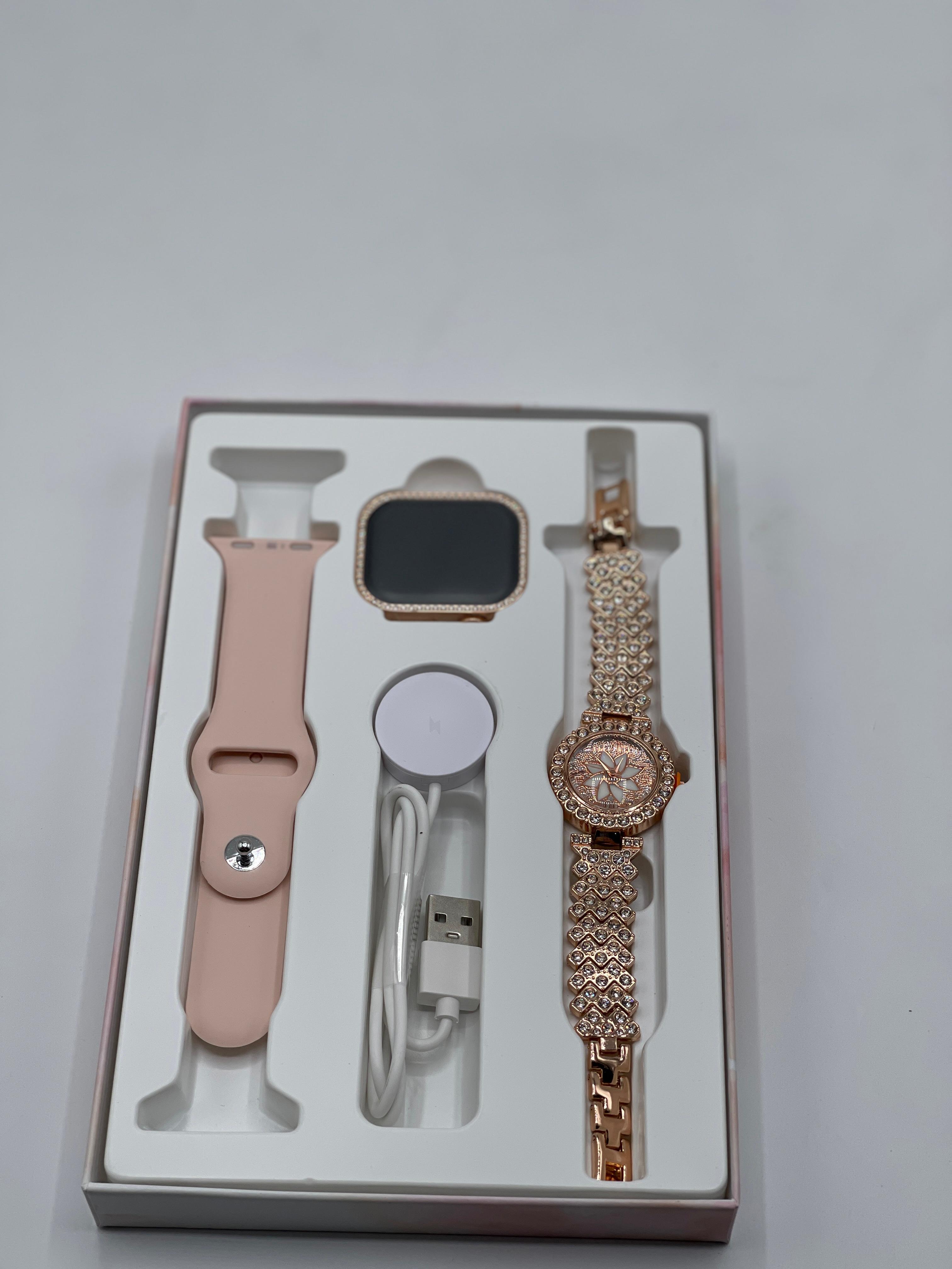 Mi Ni ZW10 DO Elegant Diamond Series Smartwatch ? Bluetooth Calling, Health Monitor, 2-in-1 Women's Smart Watch