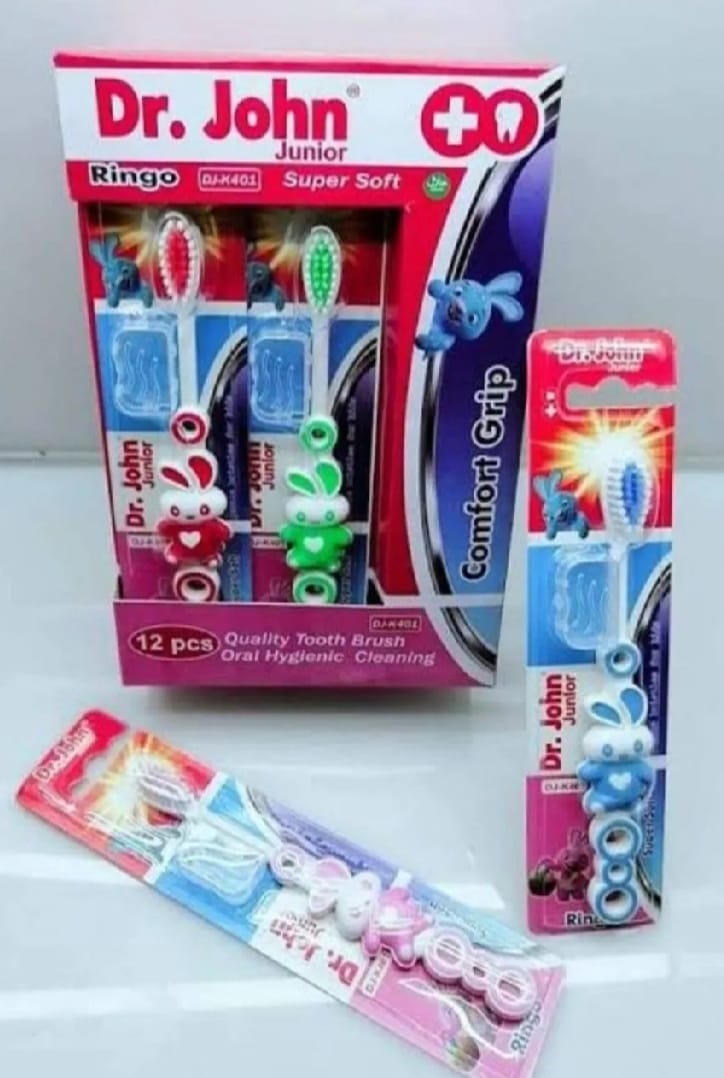 Dr. Jones Baby Teeth Brush ? Pack of 3 | Soft Bristles | Gentle Oral Care for Infants and Toddlers (Random color)