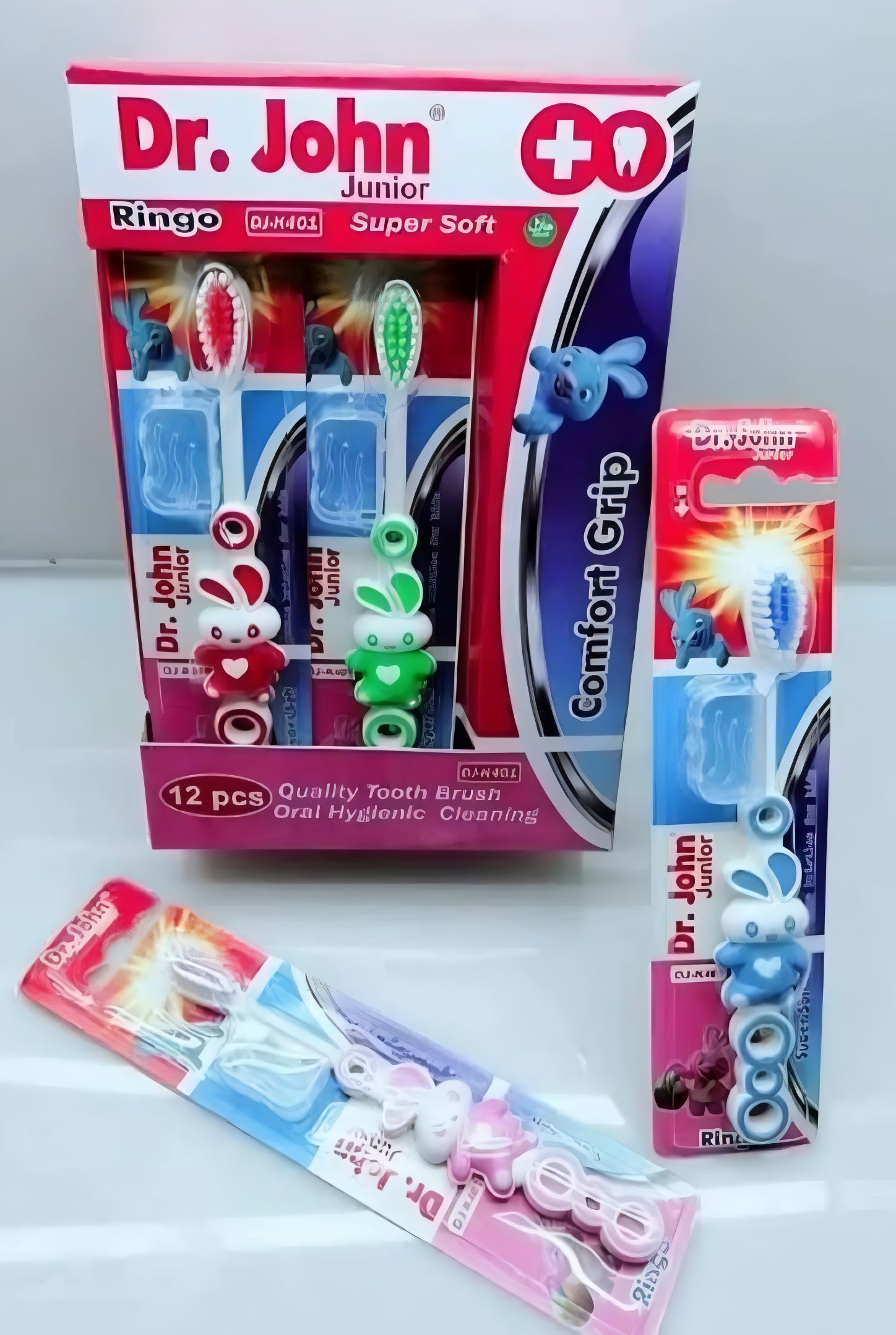 Dr. Jones Baby Teeth Brush ? Pack of 3 | Soft Bristles | Gentle Oral Care for Infants and Toddlers (Random color)