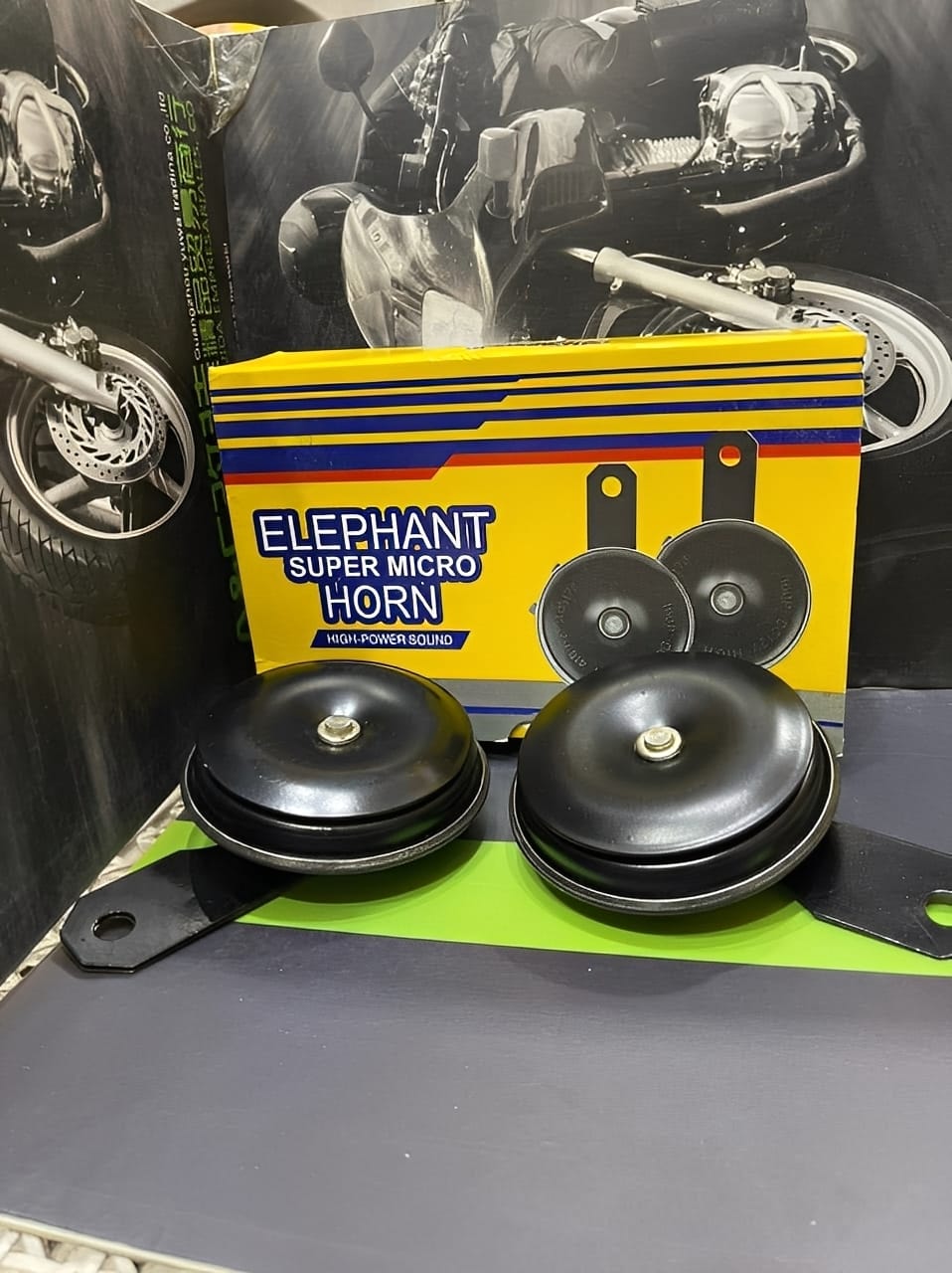 High Sound Elephant Horn for Cars & Bikes ? Super Loud 12V Universal Vehicle Horn | Durable, Long-Lasting, Clear & Powerful Sound for Maximum Road Safety | Easy Plug & Play Installation | Compatible with All Cars, Motorcycles & Scooters