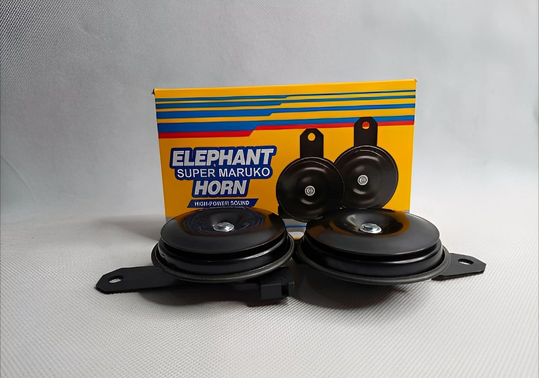 High Sound Elephant Horn for Cars & Bikes ? Super Loud 12V Universal Vehicle Horn | Durable, Long-Lasting, Clear & Powerful Sound for Maximum Road Safety | Easy Plug & Play Installation | Compatible with All Cars, Motorcycles & Scooters