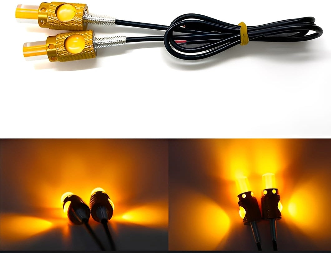 Motorbike Universal Mini LED Indicator & Number Plate Light ? Super Bright 12V 1W Aluminum Waterproof Signal Lamp ? Long-Lasting, Energy-Efficient Motorcycle & Car Lighting Accessory
