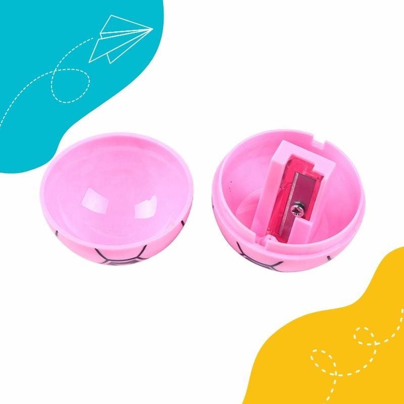 Football Shape Pencil Sharpener Set ? Pack of 12 | Fun & Durable Stationery for Kids, Students, and Office Use | Compact & Easy to Use Sharpeners (Random Color)