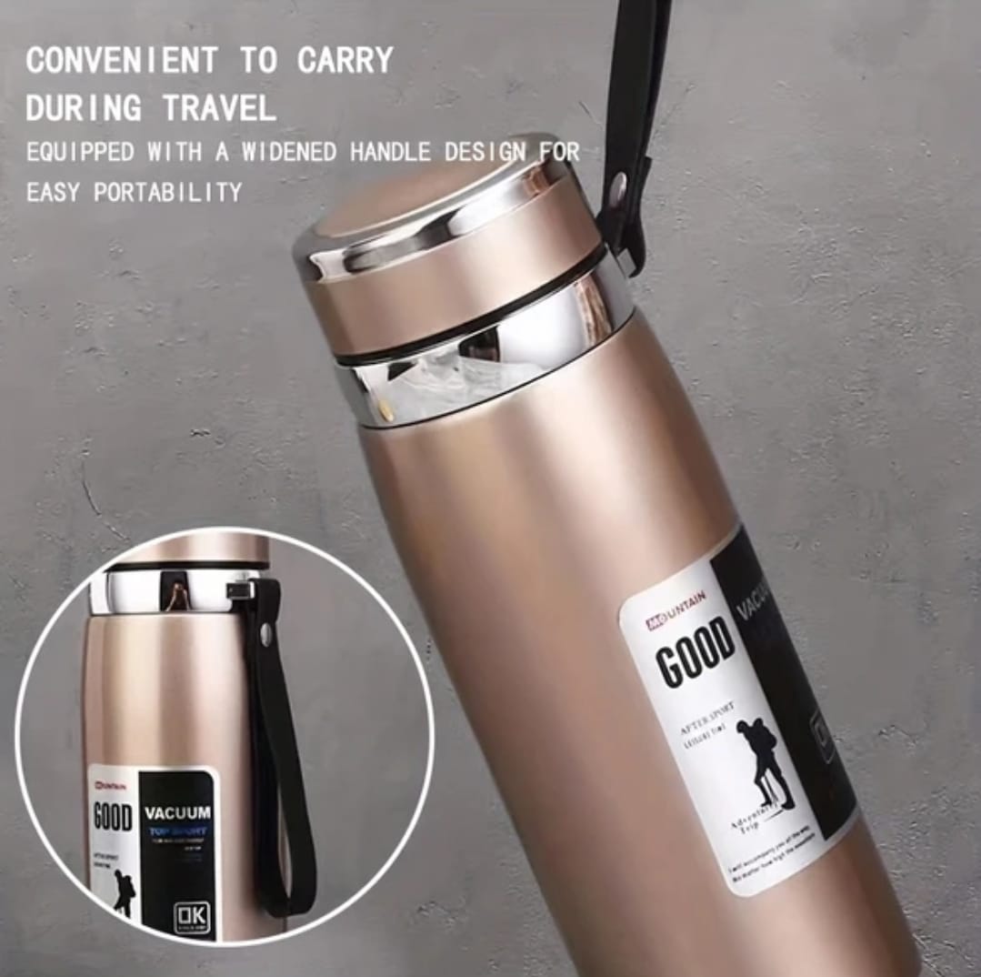 1000ml Large Capacity Stainless Steel Thermos Bottle ? Hot & Cold Vacuum Flask Water Bottle (Random color)