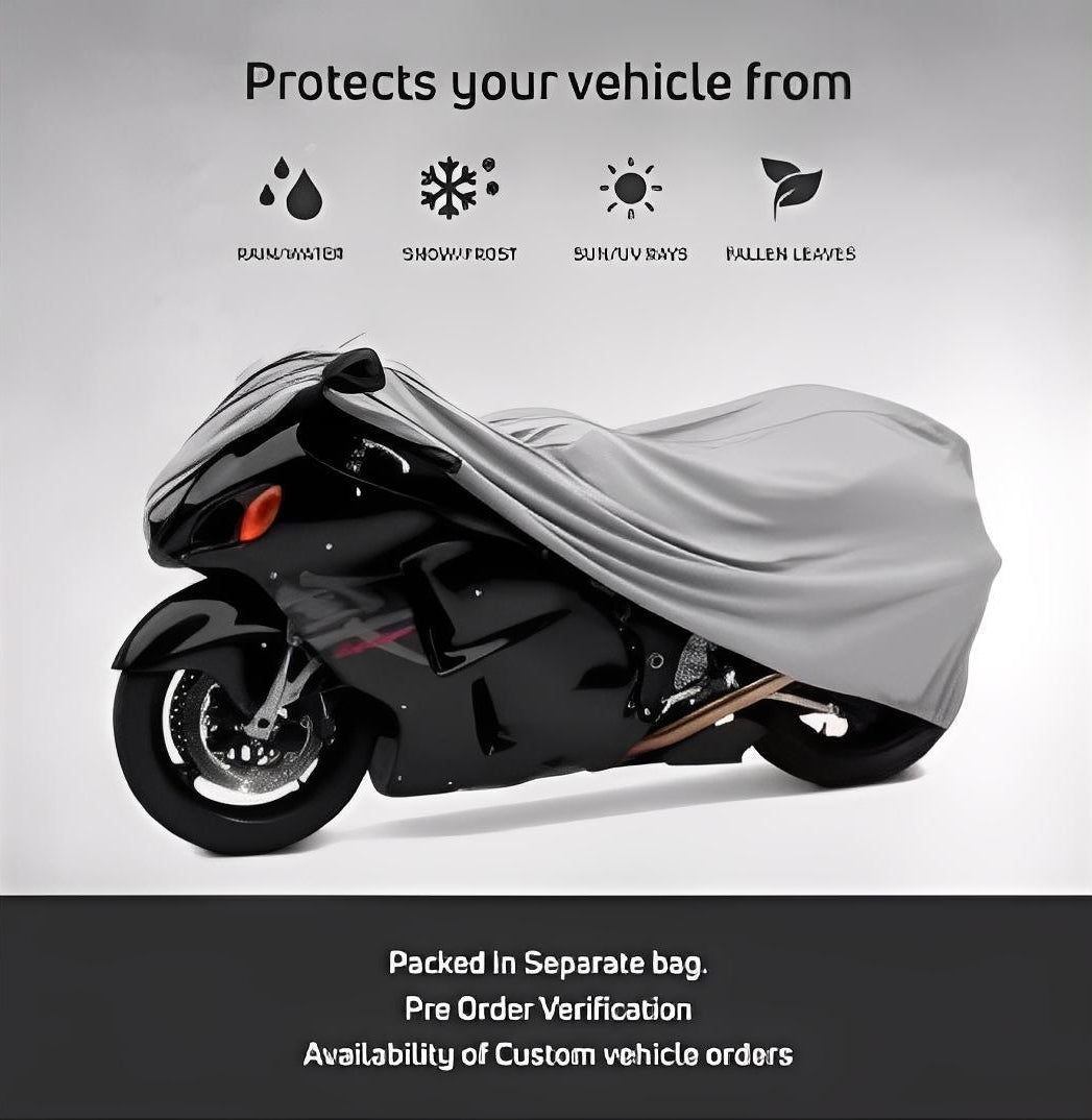 Bike Top Cover ? Water & Scratch Proof Parachute ? Fits CD70CC and 125CC Bikes (Random color)