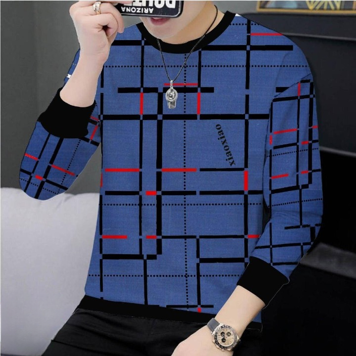 HY Boutique Lot Lining Screen Print Full Sleeve T-Shirt ? Premium Quality, Smart Look, Good Stitching, Fashionable Design (Sizes M, L, XL)