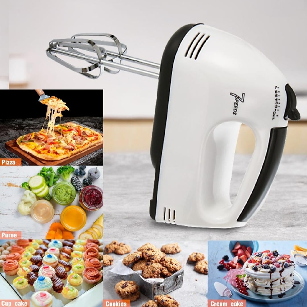 Electric Hand Mixer Beater Machine for Cake, Eggs & Baking - Handheld Egg Beater, Cake Mixer & Small Electric Mixer