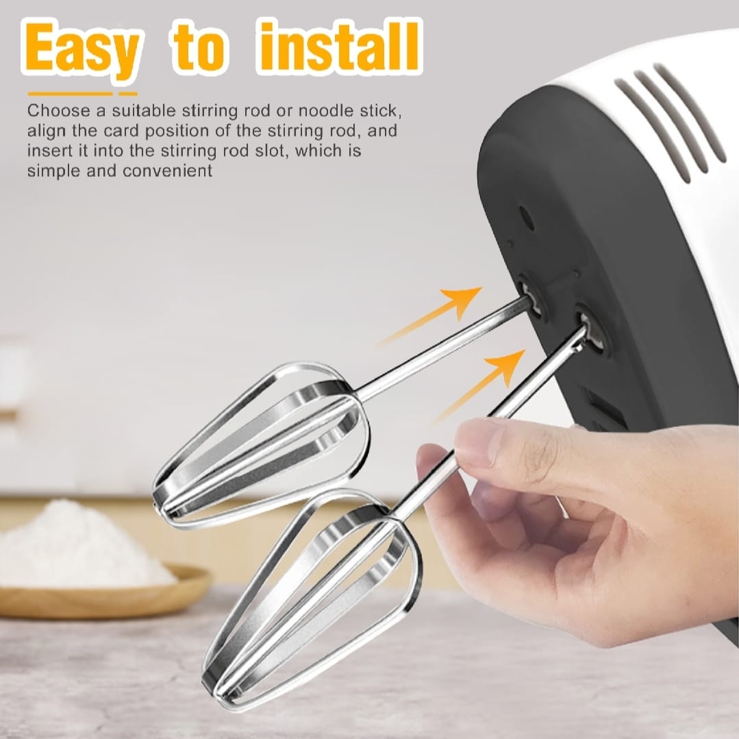 Electric Hand Mixer Beater Machine for Cake, Eggs & Baking - Handheld Egg Beater, Cake Mixer & Small Electric Mixer