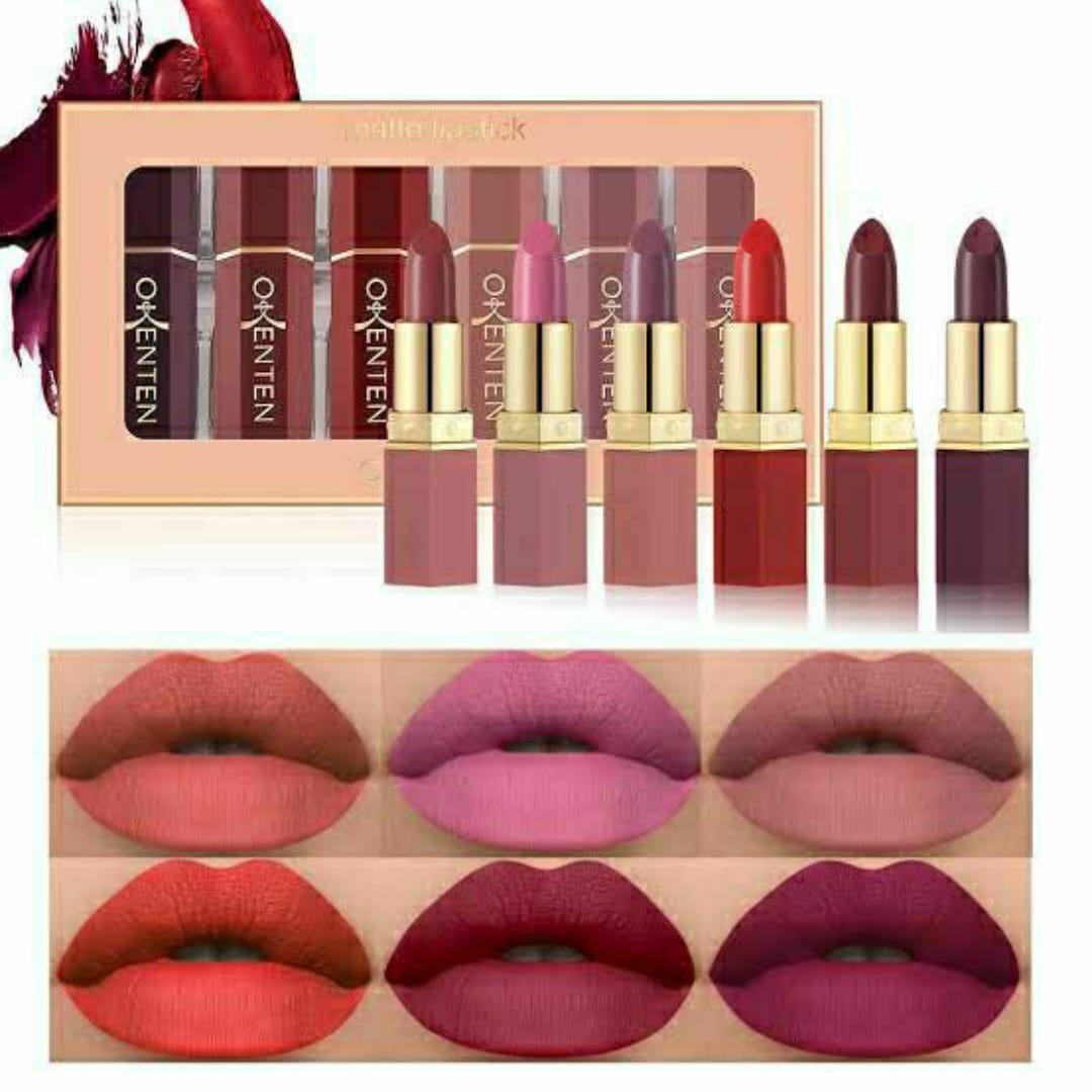 6 Pcs High Pigmented Lipstick Pack ? Creamy Formula, Multicolor Shades, Long-Lasting, Smooth & Vibrant Finish for Everyday Wear and Special Occasions