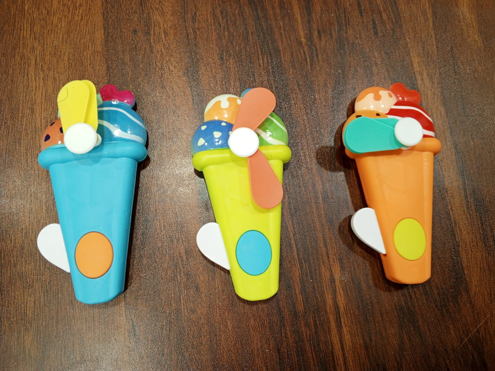 Handheld Fruit Shape Toy Fan for Kids ? Cute Cartoon Design, Safe Soft Blades, Portable Mini Fan for Summer Play & Cooling (Random Design)