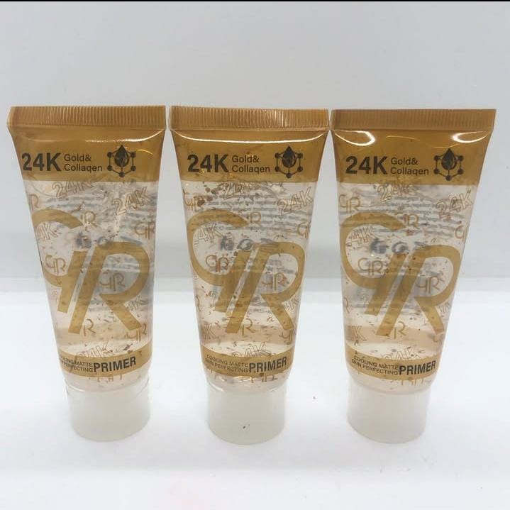 GR 24K Gold & Collagen Primer ? Luxury Makeup Base with Radiance Glow, Skin Hydration, Oil Control, Anti-Aging & Firming Formula for Smooth, Flawless & Long-Lasting Makeup