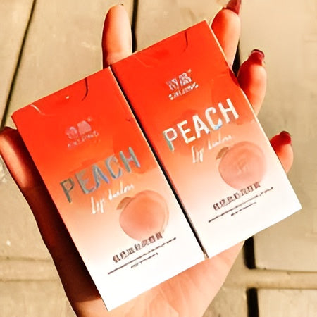 3 In 1 Shijing Peach Lip Balm ? 3-in-1 Moisturizing, Hydrating, Protective & Nourishing Lip Care with Vitamin E ? Natural Peach Flavor, Organic, Vegan & Cruelty-Free