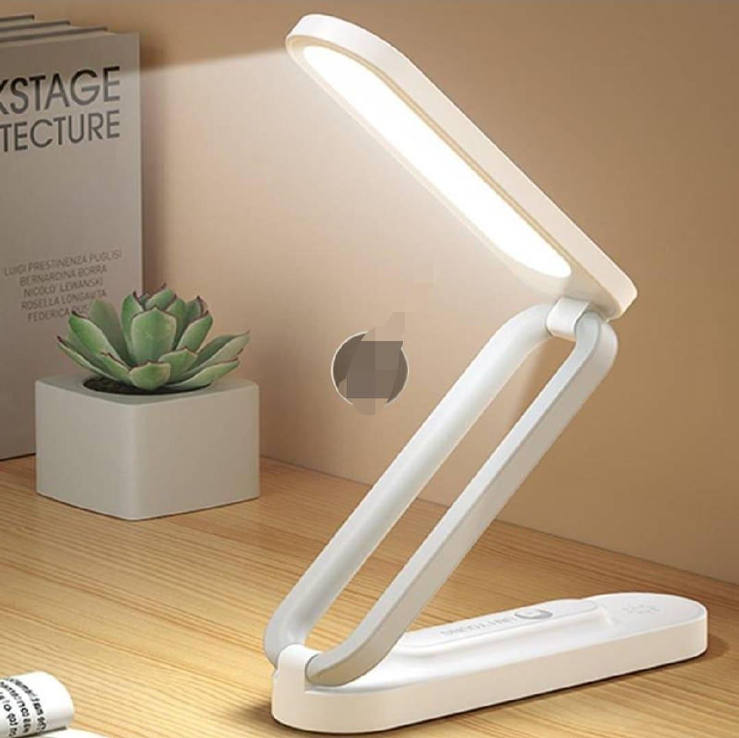 B005 LED Folding Table Lamp ? Rechargeable Stepless Dimmable Desk Light with Type-C Charging & Lithium Battery