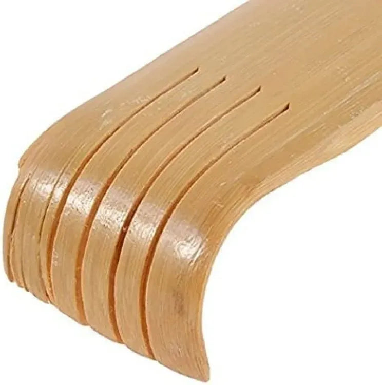 2 Pcs Wooden Back Scratcher & Massage Stick ? Long Handle Backscratching Sticks with Roller for Itch Relief & Body Relaxation