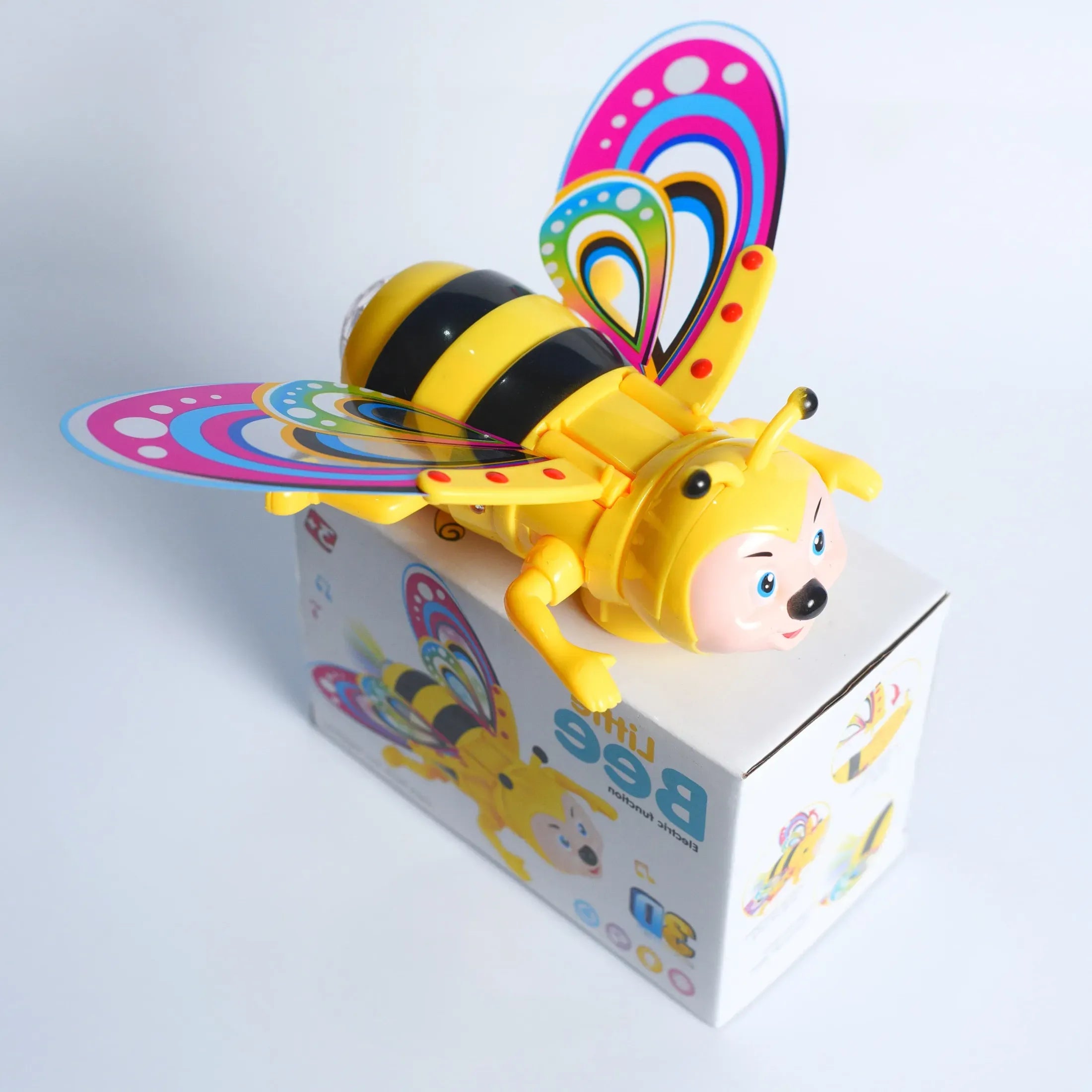 Battery Operated Light Sound Musical Crawling Bee Toy for Toddler Kids Boys Girls
