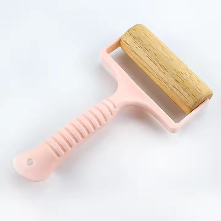2pcs Wooden Rolling Pin for Baking ? Hand Push Dough Roller with Non-Stick Surface, Lightweight & Kid-Friendly