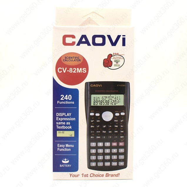 Caovi Scientific Calculator ? Two Line Display, Variables List, Prime Factorization & Random Integers