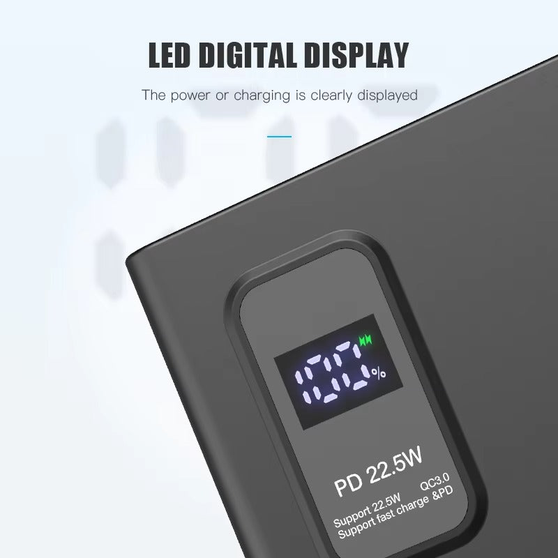 10000mAh Power Bank ? PD Fast Charging with Digital Display & Full Capacity Backup (Random color)