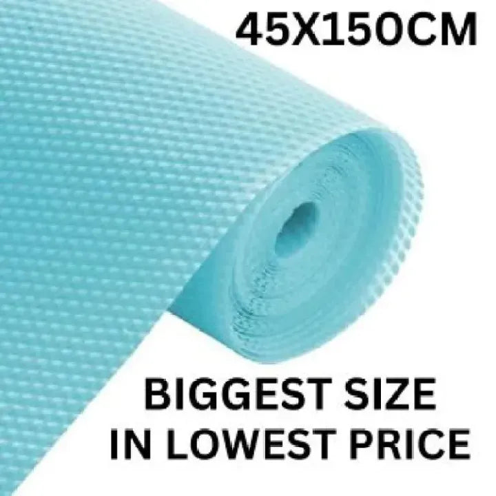 Anti-Slip Fridge Sheet Roll ? 45x150cm ? Spill-Proof Refrigerator Liner for Organized Shelves (Random color)