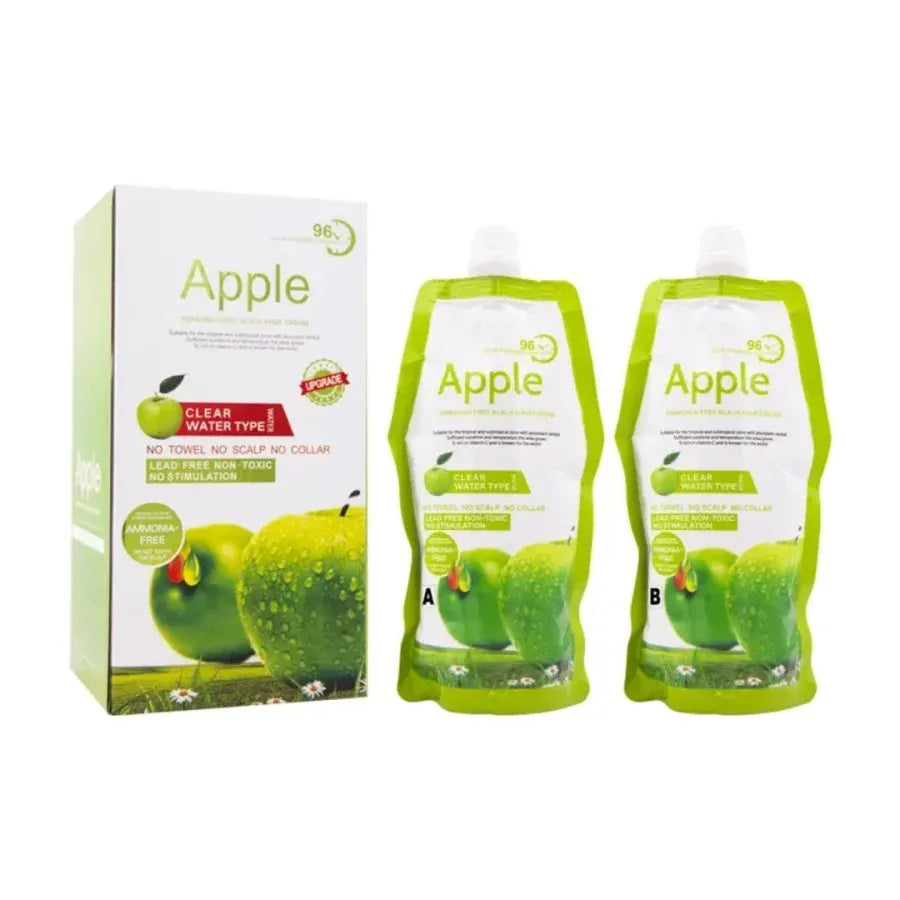 Apple Hair Color 500 ml Ammonia-Free Black Hair Color Cream ? Natural-Looking Coverage with Nourishing Formula (Copy)