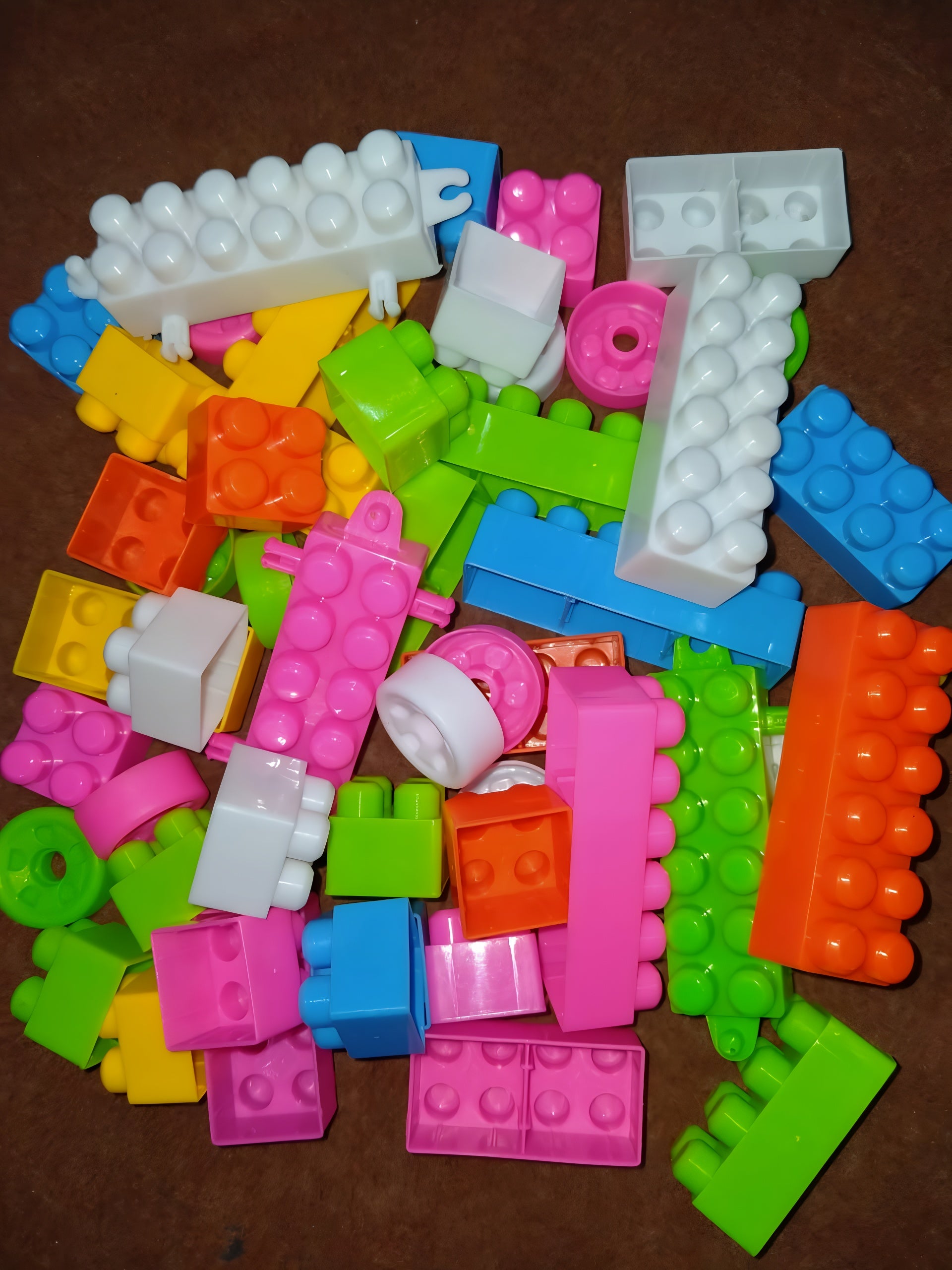 Building Blocks Toy Pack for Kids ? 72 Pieces Multicolor Educational Blocks, 1 x 1 Size, Durable PVC Material - Game For Kids