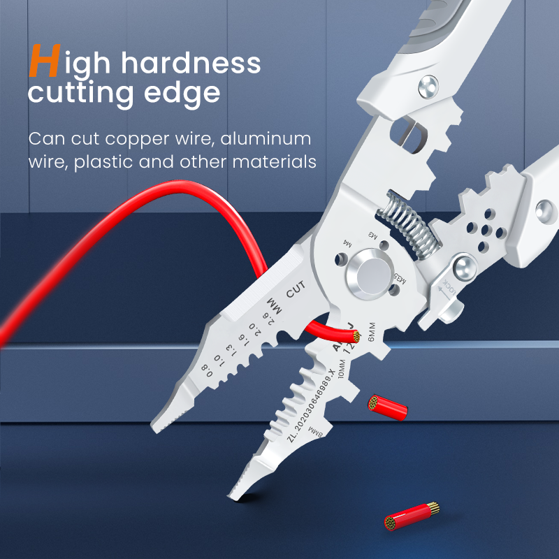 Multi-Function Wire Stripper and Cutter ? 10-in-1 Electrical Tool with Wire Cutting, Stripping, Crimping & Screw Functions